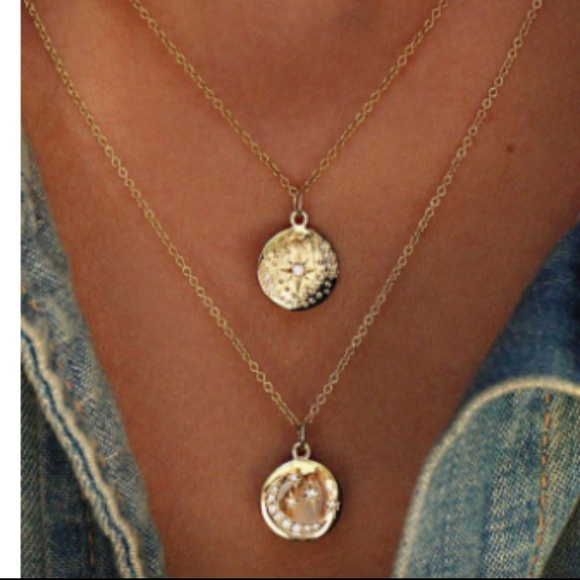 Jewelry - MOON-STAR LAYERED NECKLACE